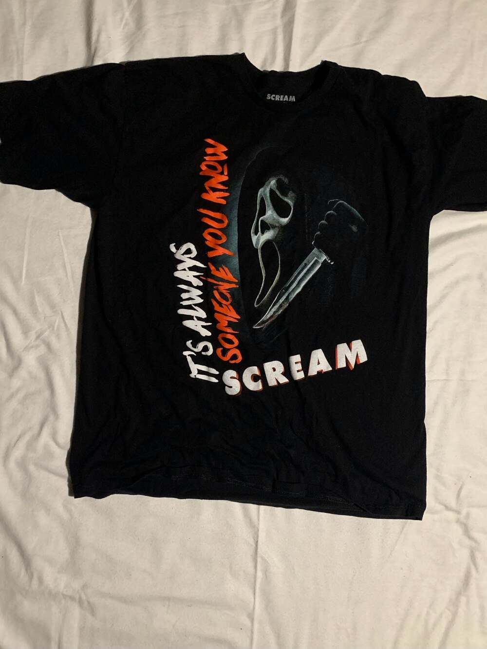 Scream It's Always Someone You Know Graphic T-Shirt XL